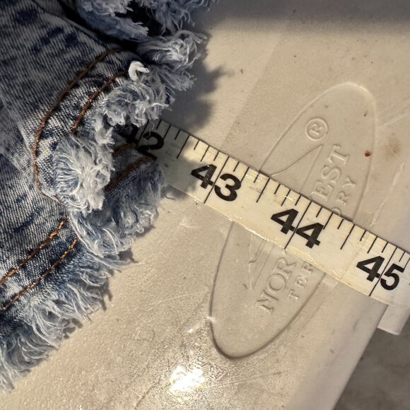 Blue Velvet - Denim Tiered Maxi Skirt with Smocking Detail - Medium Wash - XL - - Picture 8 of 8